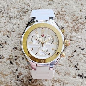 Michele Tahitian Jelly Bean Large White Watch